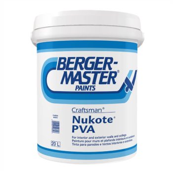 Bergermaster Craftsman Nukote PVA - WHITE, 20 Liter